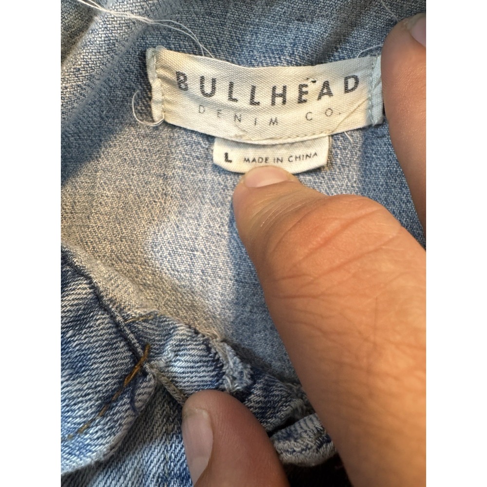 Bullhead Jeans Jacket Removable Hood Sweatshirt Girls Large - Picture 10 of 16